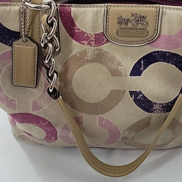 Coach Multicolor Signature Tote and Wallet Set - Picture 9 of 16